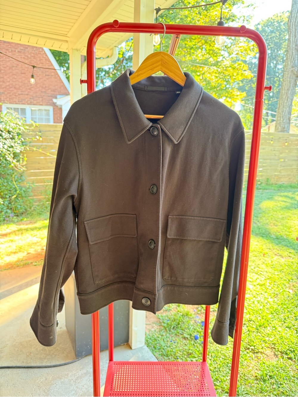 Classic Women's Black Button-Front Jacket
